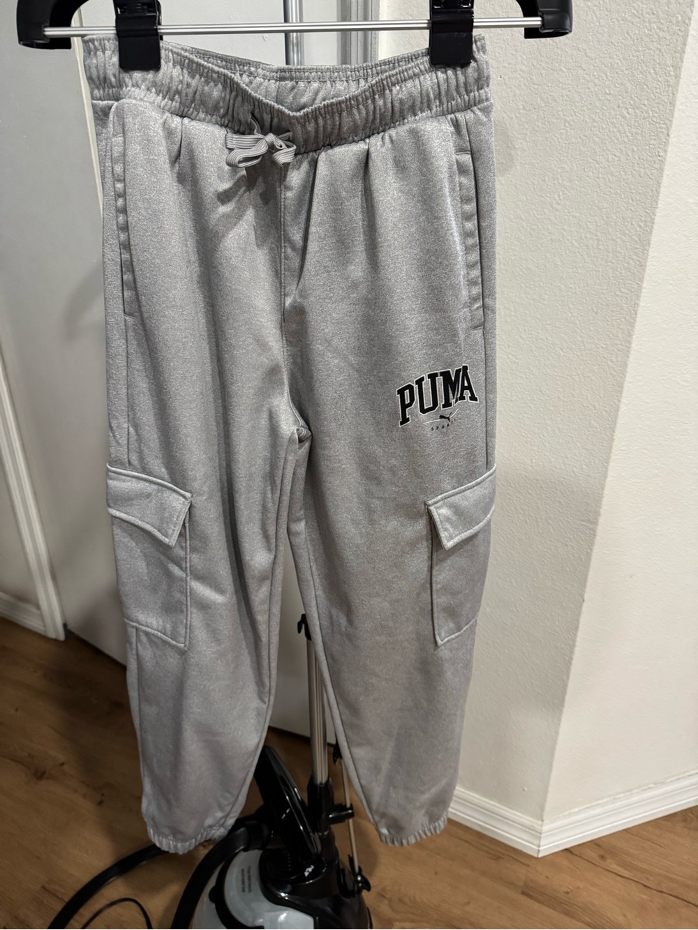 Puma Light Gray Men's Cargo Sweatpants